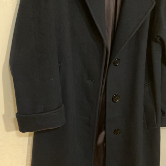 Larry Levine vintage 1990’s 100% wool long heavy weight classic coat union label - Picture 4 of 11